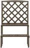 vidaXL Blumentreppe mit Rankgitter Grau 70x42x115cm Massivholz Tanne 316414 Bild 2