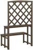 vidaXL Blumentreppe mit Rankgitter Grau 70x42x115cm Massivholz Tanne 316414 Bild 4