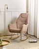 Schaukelsessel GULSELE Bouclé Beige Bild 3