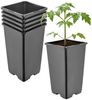 Garronda Blumentopf Kunststoff hoch eckig mit Drainagelöchern für Garten GD-0201 (5 St, 5er Set) Bild 2