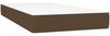 vidaXL Boxspringbett mit Matratze Dunkelbraun 120x190 cm Stoff 3269660 Bild 5