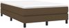 vidaXL Boxspringbett mit Matratze Dunkelbraun 120x190 cm Stoff 3269660 Bild 2
