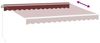 vidaXL Markise Manuell Weinrot 350x250 cm 3215226 Bild 5