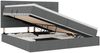 vidaXL LED-Speicherbett mit Matratze Dunkelgrau 200 x 200 cm Stoff 3372439 Bild 2