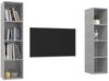 vidaXL TV-Wandschränke 2 Stk. Betongrau Spanplatte [3079866] Bild 3