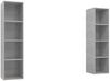vidaXL TV-Wandschränke 2 Stk. Betongrau Spanplatte [3079866] Bild 2
