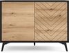 Bettso 'DIAMOND' Kommode, Holzwerkstoff Braun, 77x39x104 cm Bild 2