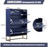UEV Schuhschrank mit 3 Klappen schmal Schuhablage (Modern Schuhkommode im Flur Diele,80x24x122cm) Platzsparend, mit Kippschutz/Trennwand verstellbar Bild 4