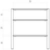 Nachtschrank SAGA 2er Set Buche massiv 60x64x36 cm Bild 4