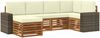 vidaXL Ecksofa Set mit Kissen 6 pcs Natur und Creme 3384576 Bild 2