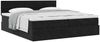 vidaXL Ottoman-Bett mit Matratzen Schwarz 180x200 cm Samt 3312076 Bild 5