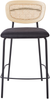 Set mit 2 Barstühlen MAYETTA Rattan Schwarz Bild 5