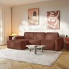Selsey 'Carnos Mini' Ecksofa mit Schlaffunktion, Ottomane links, Chenille Kupfer Bild 3