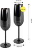 ECHTWERK Champagnerglas, 2-tlg, Edelstahl, Sektglas, Sektkelch, Champagnerkelch, bruchsicher, 250 ml Bild 3