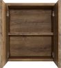 Badplaats Spiegelschrank Toledo 60 x 60 cm Braun Eiche - Badezimmerschrank mit Spiegel und 2 Türen Bild 2