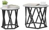 vidaXL Beistelltisch 2 pcs Graues Sonoma Ingenieure Holz und Stahl 868246 Bild 3