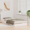 vidaXL Bettrahmen Weiß 80 x 220 cm Massives Kiefernholz 873410 Bild 3
