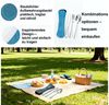 Mutig Besteck-Set 10 Stück Besteck-Set mit tragbarer Tasche, Edelstahl-Besteck, 2 Personen, Gabel Set Feldbesteck Messer für Outdoor, Reisen, Picknick, Schule Bild 2
