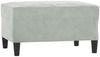 vidaXL 3-tlg. Sofagarnitur mit Kissen Hellgrau Samt 3201506 Bild 5