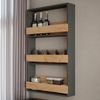 Weinglasregal Repose Goldkraft Eiche/Anthrazit 60 x 98 cm Vicco Bild 4