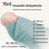 Babydecke Babydecke Musselin Kuscheldecke Puckdecke Baby & Neugeborene, Nordic Coast Company, Sommerdecke, Puck-u. Stilltuch, Einschlagdecke, Baumwolle atmungsaktiv Bild 2