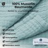 Babydecke Babydecke Musselin Kuscheldecke Puckdecke Baby & Neugeborene, Nordic Coast Company, Sommerdecke, Puck-u. Stilltuch, Einschlagdecke, Baumwolle atmungsaktiv Bild 4
