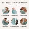Babydecke Babydecke Musselin Kuscheldecke Puckdecke Baby & Neugeborene, Nordic Coast Company, Sommerdecke, Puck-u. Stilltuch, Einschlagdecke, Baumwolle atmungsaktiv Bild 3