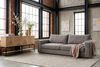 KAWOLA Sofa AMINA 3-Sitzer Stoff taupe 82 x 101 x 228 cm Bild 5