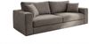 KAWOLA Sofa AMINA 3-Sitzer Stoff taupe 82 x 101 x 228 cm Bild 3