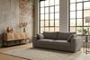 KAWOLA Sofa AMINA 3-Sitzer Stoff taupe 82 x 101 x 228 cm Bild 2