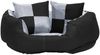 vidaXL Wendbares & waschbares Hundekissen Grau und Schwarz 65x50x20 cm 171207 Bild 3