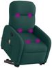 vidaXL Massagesessel mit Aufstehhilfe Dunkelgrün Stoff 3302988 Bild 3