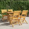 vidaXL 5-tlg. Garten-Essgruppe Massivholz Teak 3155013 Bild 1