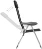 vidaXL Klappbare Campingstühle 4 Stk. Aluminium Schwarz 44308 Bild 2