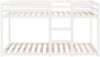 vidaXL Etagenbett Weiß 90x200 cm Massivholz Kiefer 3206505 Bild 5
