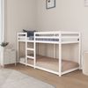vidaXL Etagenbett Weiß 90x200 cm Massivholz Kiefer 3206505 Bild 4