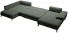 Vente-unique - ARCHIBALD Sofa Stoff Grün - B 205 cm x H 82 cm x L 347 cm Bild 4