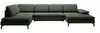 Vente-unique - ARCHIBALD Sofa Stoff Grün - B 205 cm x H 82 cm x L 347 cm Bild 2