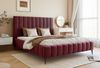 Goldstoff Polsterbett Luxuriöses Bett "MAGNUS" mit hohem Kopfteil und praktischem Stauraum (120–200x200 cm, Kopfteilhöhe: 90/110 cm, Seitenhöhe: 25/40 cm), Luxuriöses Schlafzimmerbett mit hohem Kopfteil und Stauraumfach Bild 5