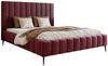 Goldstoff Polsterbett Luxuriöses Bett "MAGNUS" mit hohem Kopfteil und praktischem Stauraum (120–200x200 cm, Kopfteilhöhe: 90/110 cm, Seitenhöhe: 25/40 cm), Luxuriöses Schlafzimmerbett mit hohem Kopfteil und Stauraumfach Bild 1