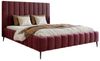 Goldstoff Polsterbett Luxuriöses Bett "MAGNUS" mit hohem Kopfteil und praktischem Stauraum (120–200x200 cm, Kopfteilhöhe: 90/110 cm, Seitenhöhe: 25/40 cm), Luxuriöses Schlafzimmerbett mit hohem Kopfteil und Stauraumfach Bild 4
