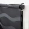 Doppelrollo Klemmfix "Wave", Schwarz 65x215 cm Duo-Rollo ohne Bohren, DomDeco, Klemmbar, Kettenzug, ohne Bohren, Sicht- und Blendschutz Bild 4