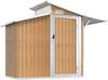 vidaXL Geräteschuppen Braun 270x130x208,5 cm Verzinkter Stahl 316245 Bild 2