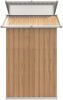 vidaXL Geräteschuppen Braun 270x130x208,5 cm Verzinkter Stahl 316245 Bild 5