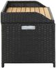 vidaXL Sitzbank mit Stauraum 120 cm Poly Rattan Schwarz 46480 Bild 5