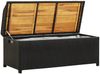 vidaXL Sitzbank mit Stauraum 120 cm Poly Rattan Schwarz 46480 Bild 3