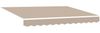 vidaXL Markisenersatzstoff Beige 3,5 x 2,5 m Polyester 42000559 Bild 2