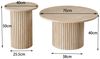 GrandCA HOME Couchtisch 2er Set Couchtisch, Runder Beistelltisch im Modernen Stil (2-St), aus MDF Bild 4