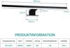 EMKE Spiegelleuchte LED Spiegelleuchte 40cm Spiegellampen für Badezimmer IP44 Schrankleuchte, Schwarz, Kaltweißes Licht 6000K Bild 5