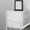 Nachttisch, 'Ema', 55 x 30 x 30, Carrara-Marmor Bild 3